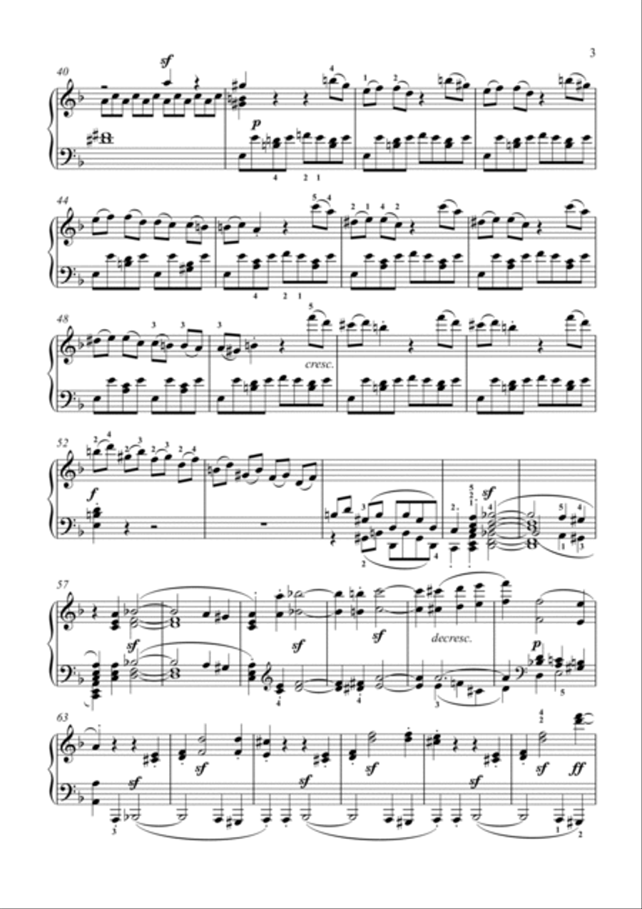 Beethoven-Piano Sonata No.17 in D minor, Op.31 No.2 (The Tempest) Small Ensemble scores gallery preview page 4