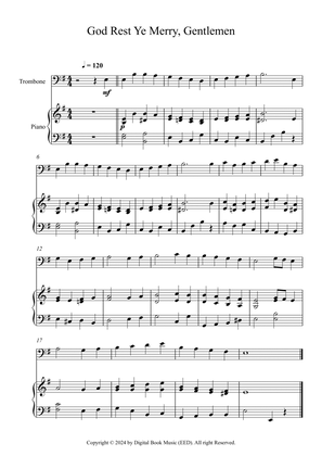 Book cover for God Rest Ye Merry, Gentlemen (Trombone + Piano)