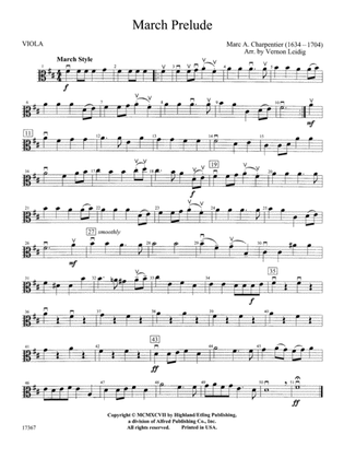 March Prelude: Viola