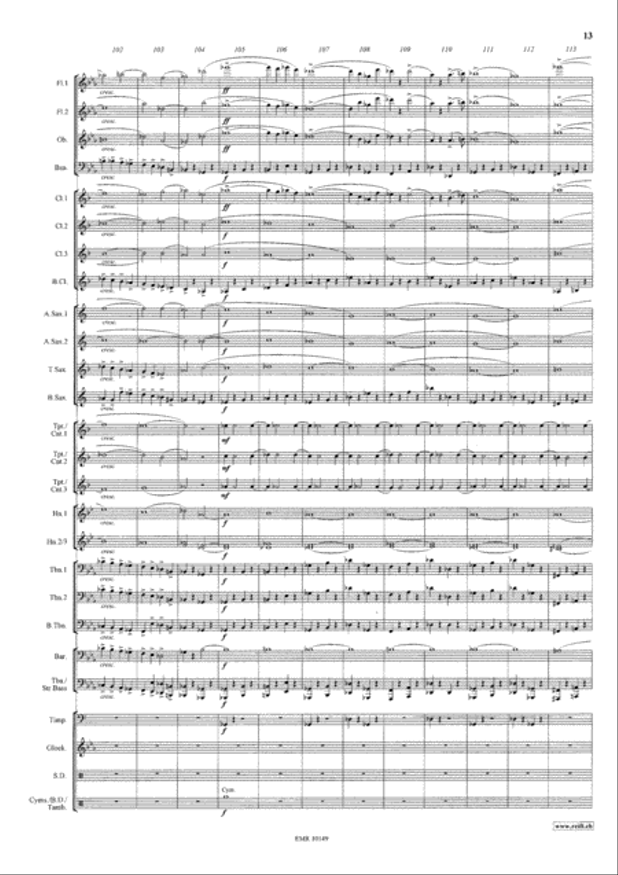 Ruslan And Ludmilla Concert Band scores gallery preview page 14