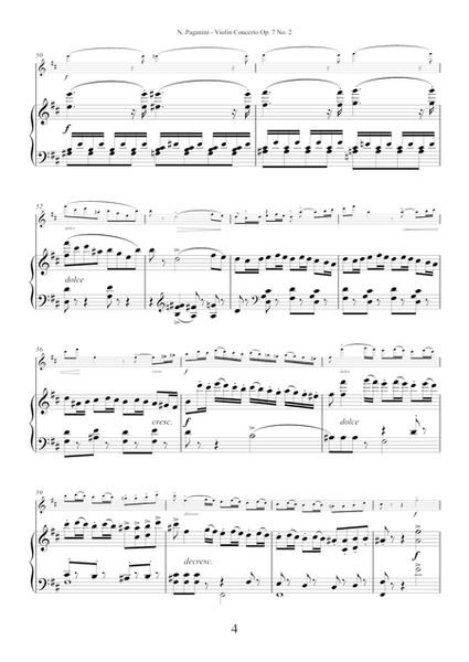 Paganini "La Campanella" concerto for violin and piano