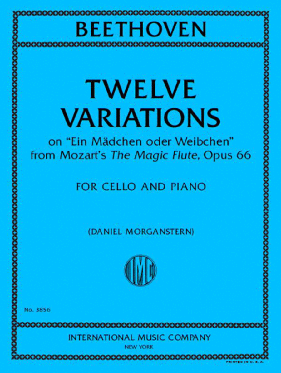 12 Variations On Ein Madchen Oder Weibchen From Mozart'S The Magic Flute, Op. 66 Piano Accompaniment scores gallery preview page 1