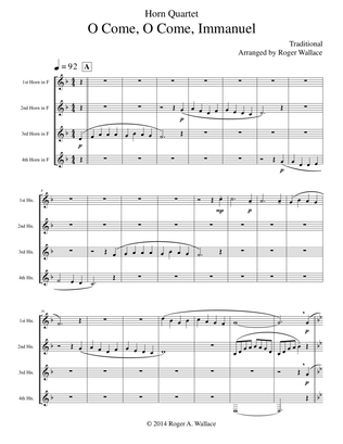 O Come, O Come, Immanuel (Emmanuel) - Horn Quartet