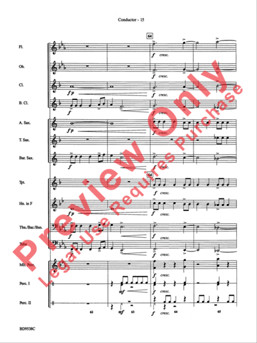 Excelcia Concert Band scores gallery preview page 17