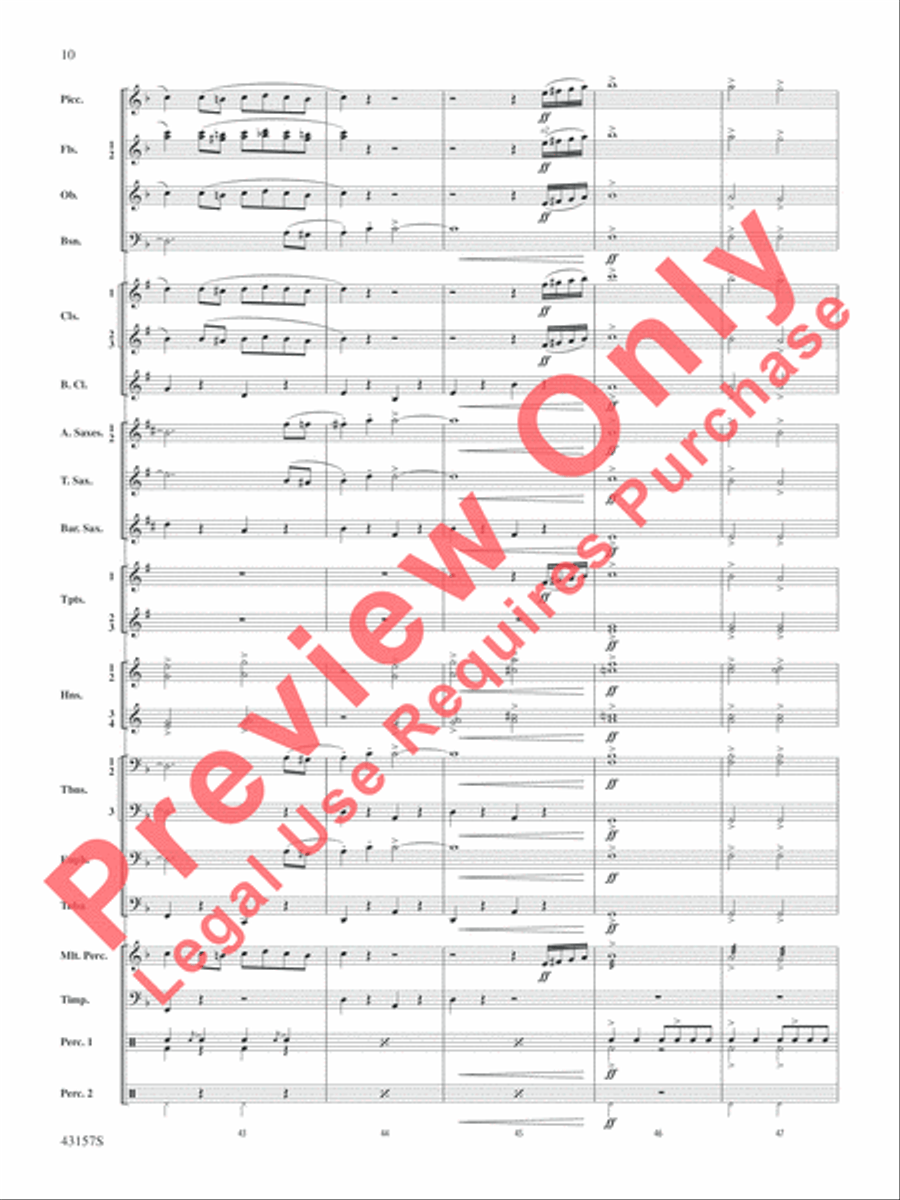 Gershwin by George! Gershwin by George! Concert Band scores gallery preview page 11