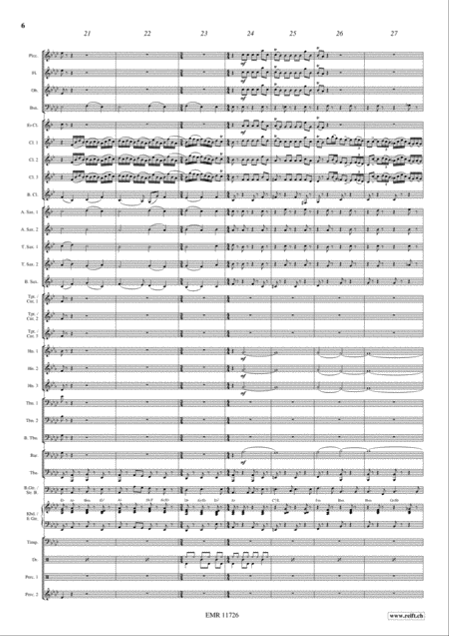 Rocky Bach Concert Band scores gallery preview page 7