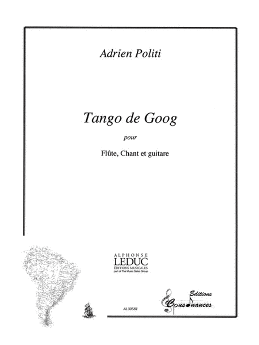 Politi Tango De Goog Voix (malavia) Voice Flute Guitar Score/parts