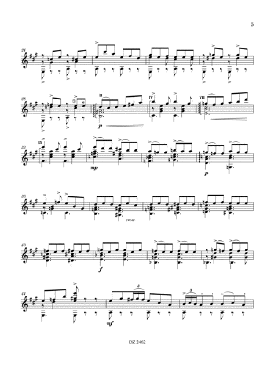 Attractions Classical Guitar scores gallery preview page 5