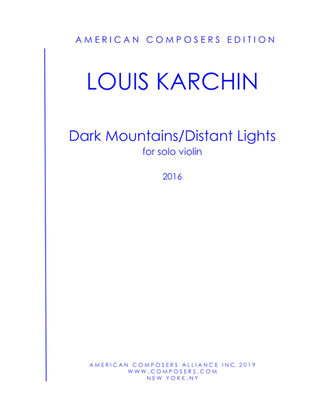 [Karchin] Dark Mountains/Distant Lights