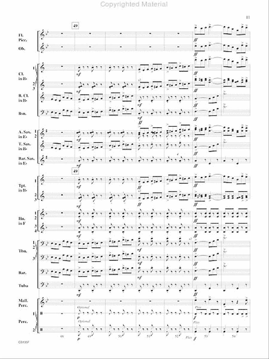 The President's March Concert Band scores gallery preview page 12