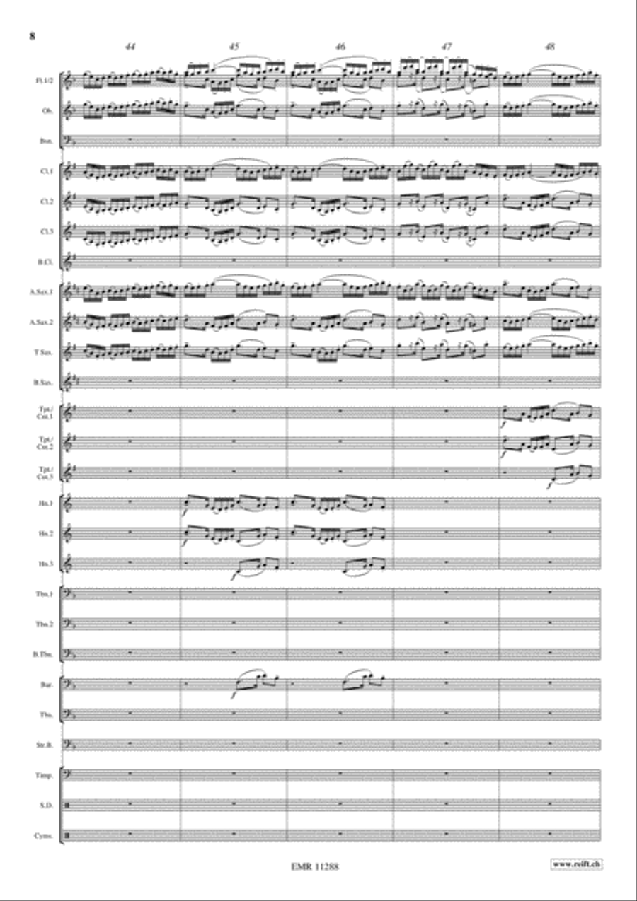 Grand Choeur Dialogue Grand Choeur Dialogue Concert Band scores gallery preview page 9
