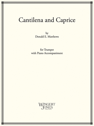 Book cover for Cantilena and Caprice