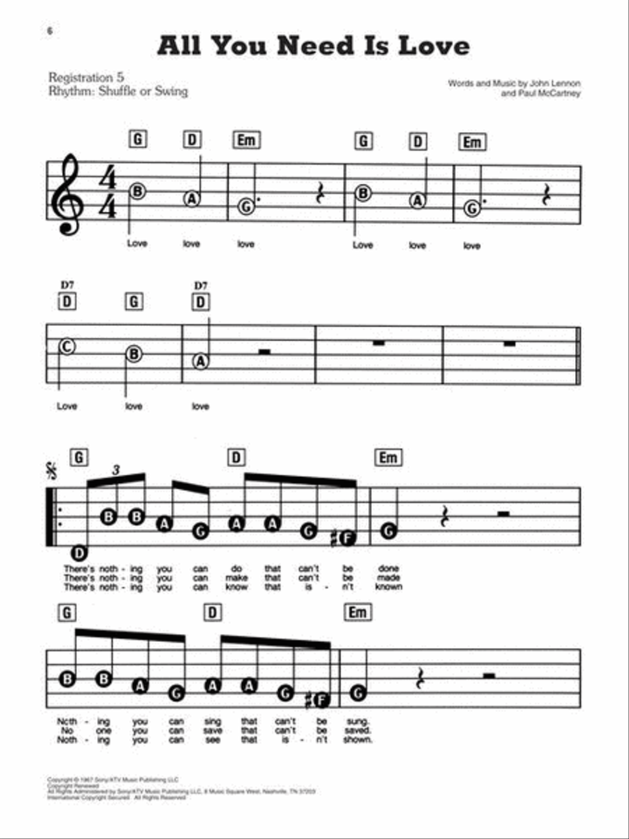 Best of the Beatles – 2nd Edition Voice scores gallery preview page 6