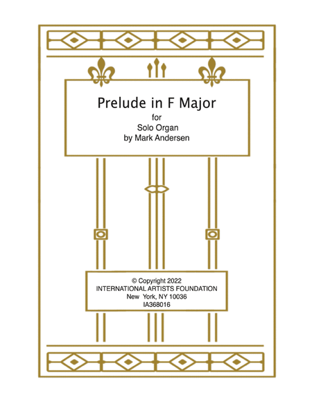 Prelude in F Major for solo organ