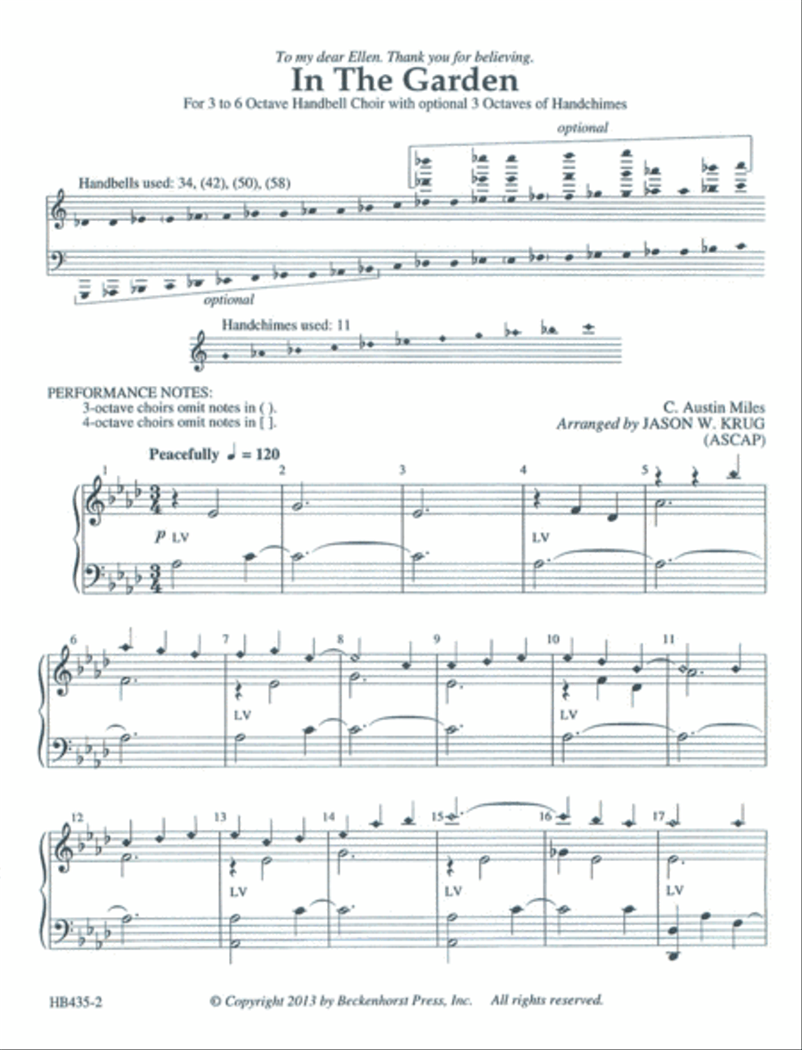 In The Garden - Krug 5-Octaves scores gallery preview page 3