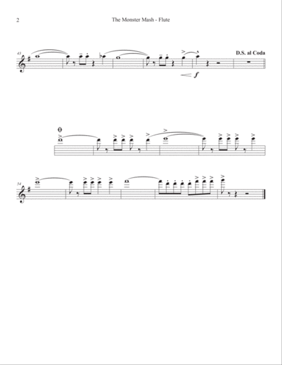 Monster Mash Monster Mash Woodwind Quintet scores gallery preview page 5