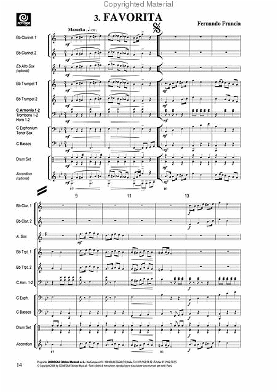 Green Book Vol. 2 - 12 Dance Numbers Marching Band scores gallery preview page 5