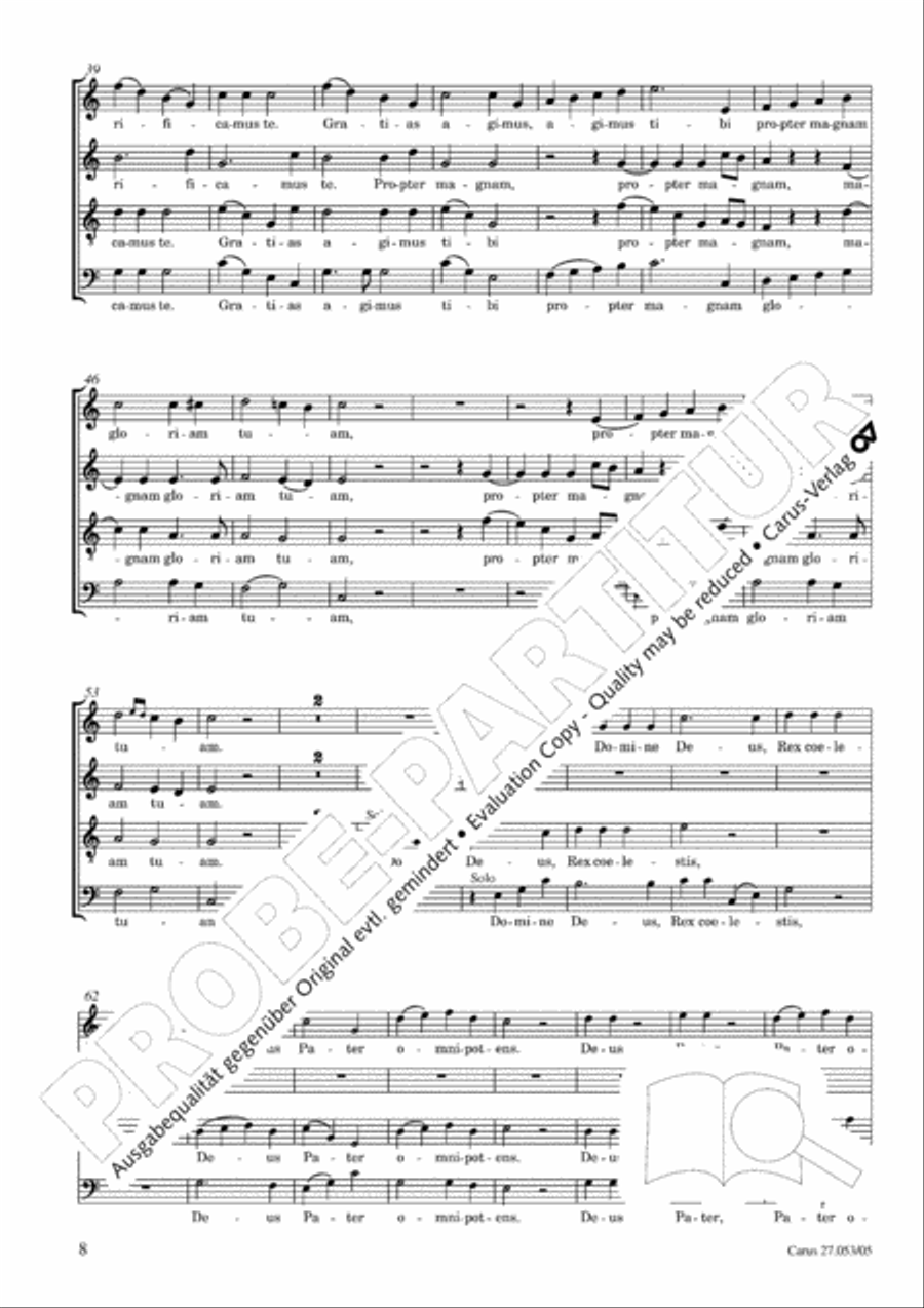 Creation Mass in A-major after Joseph Haydn (Schopfungsmesse in A nach Joseph Haydn) 4-Part scores gallery preview page 9
