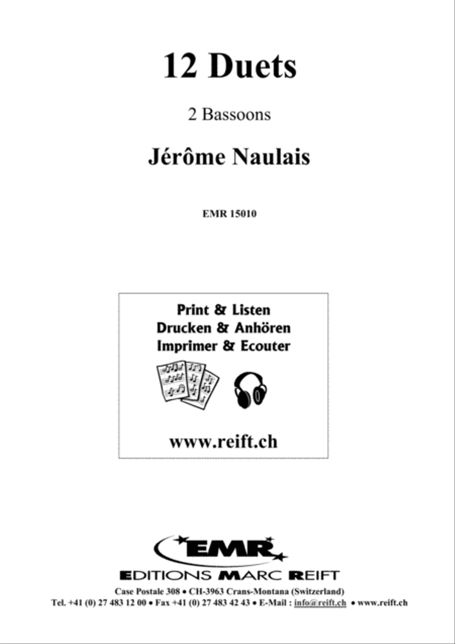 12 Duets Bassoon scores gallery preview page 2