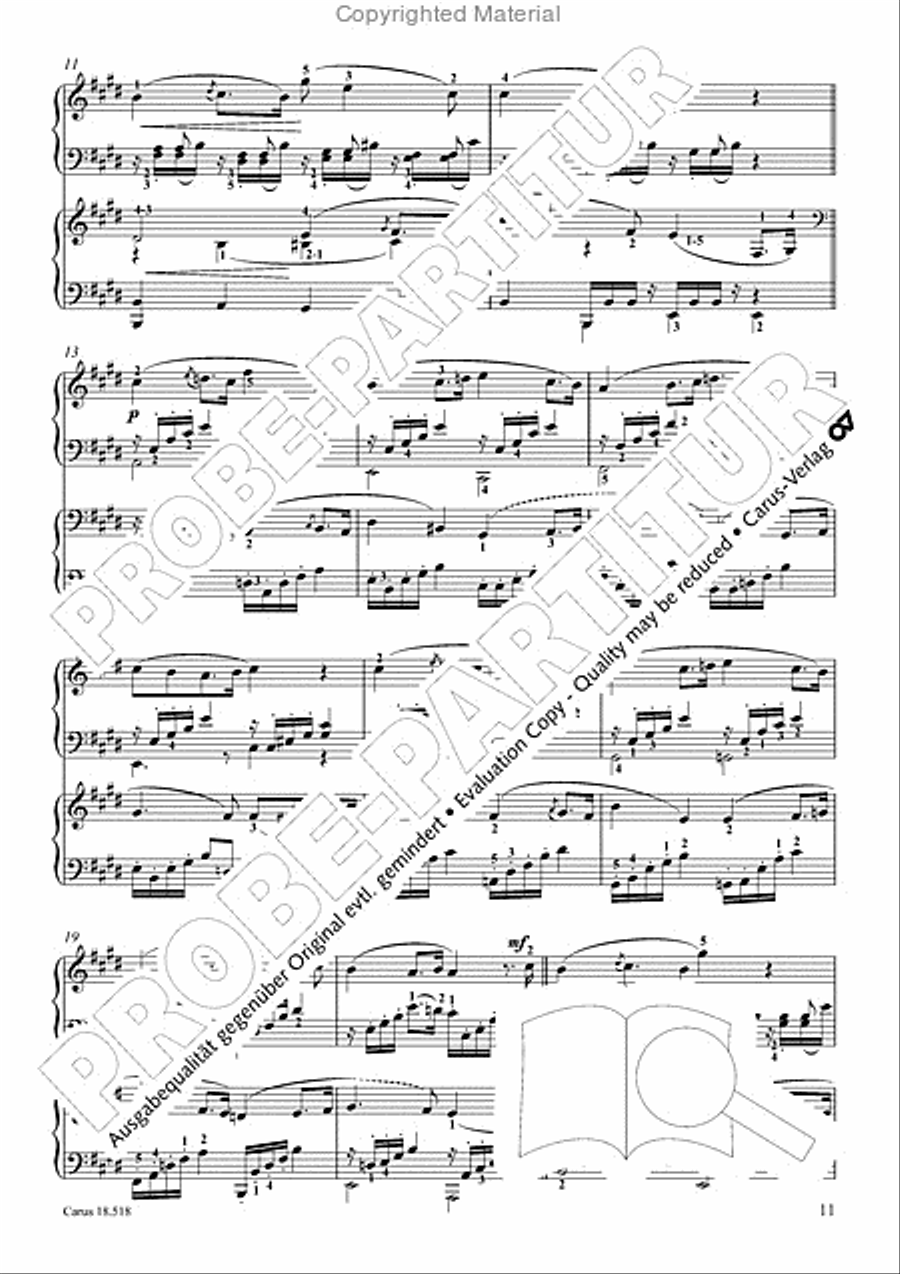 6 Pieces in the form of canons Piano scores gallery preview page 13