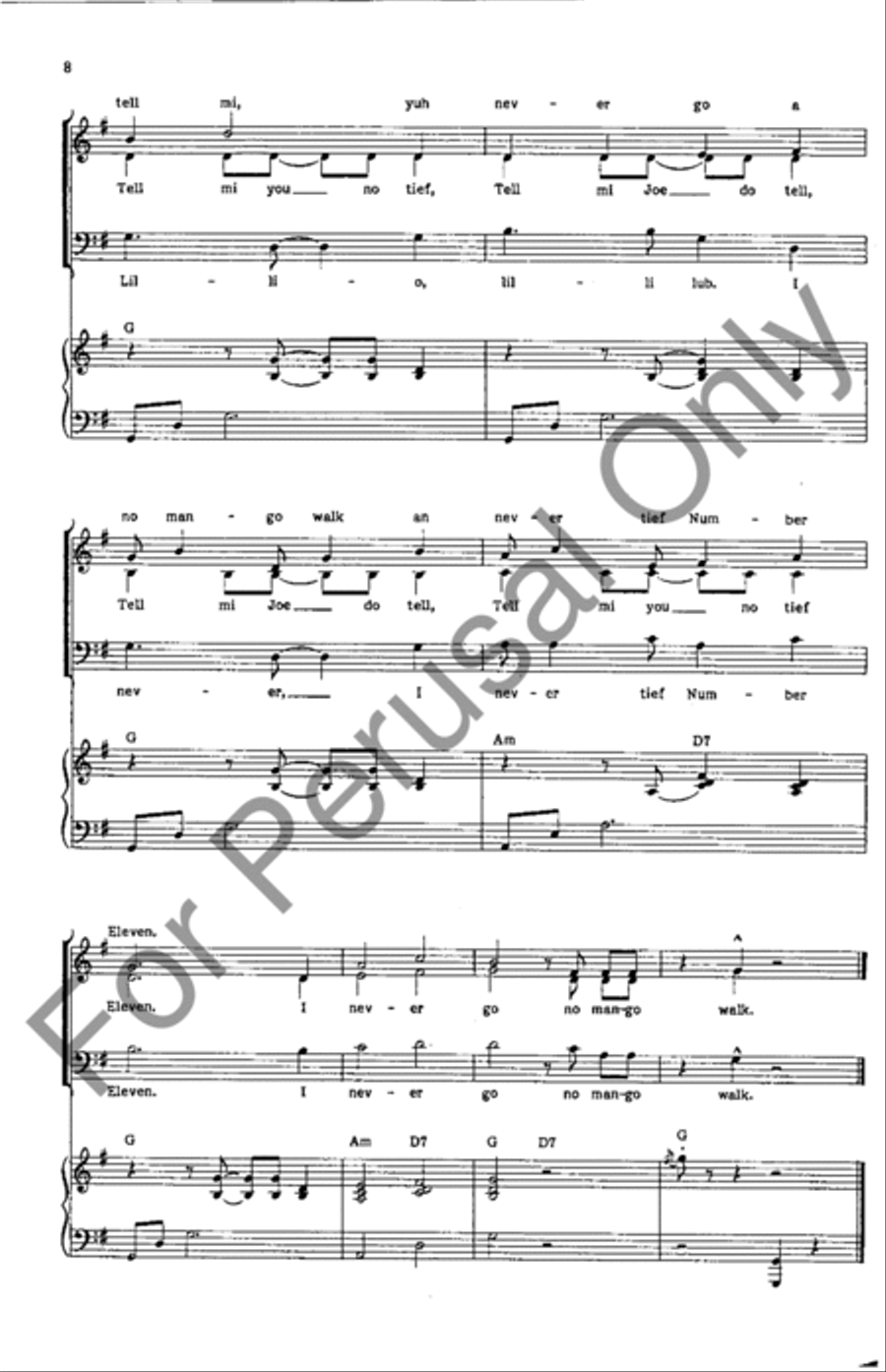 Mango Walk 3-Part scores gallery preview page 8