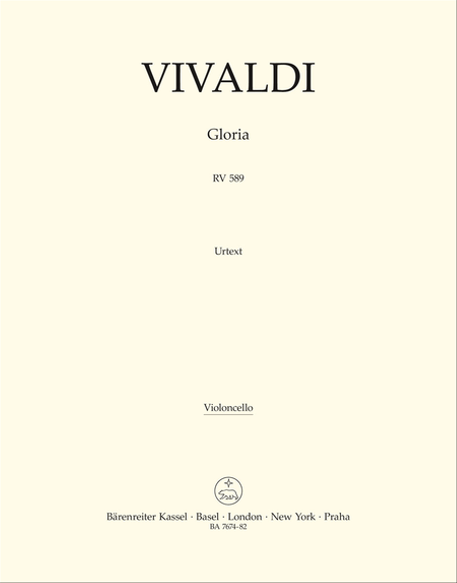 Gloria RV 589 Double Bass scores gallery preview page 1