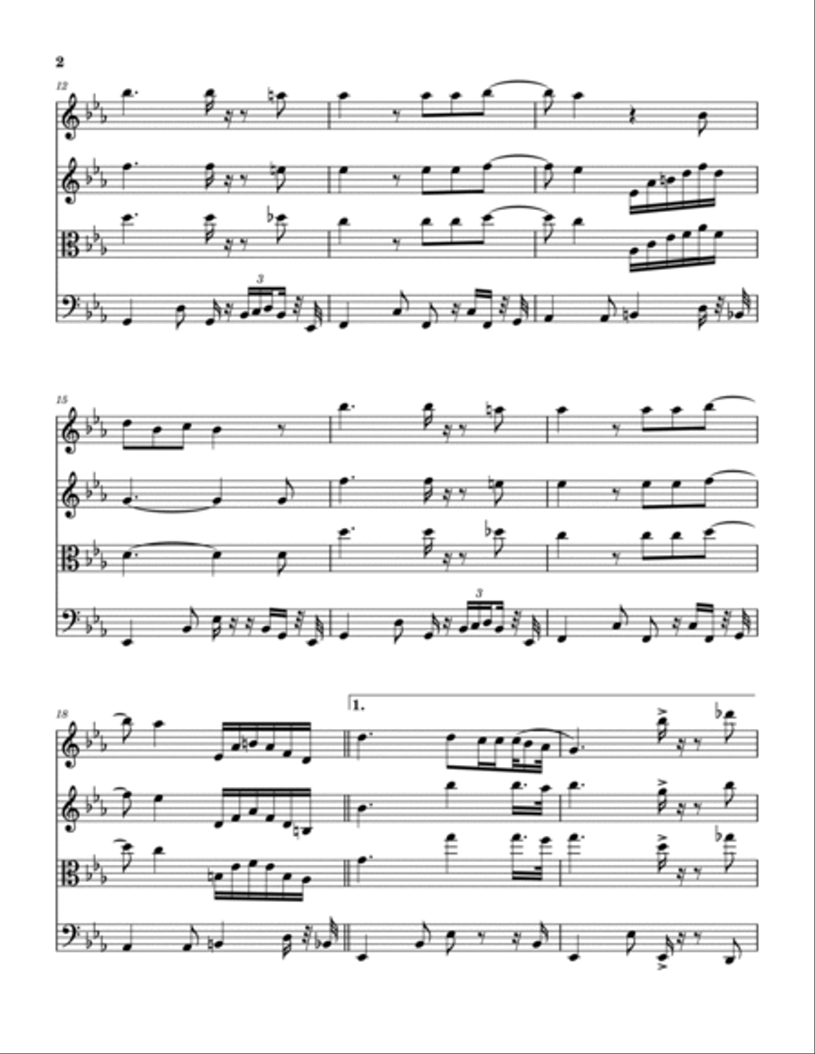 You're Still A Young Man String Quartet scores gallery preview page 3