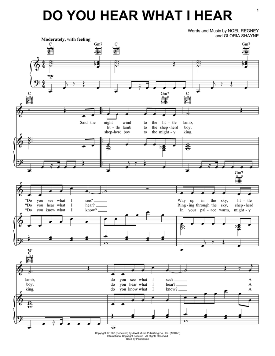 Do You Hear What I Hear Guitar scores gallery preview page 1