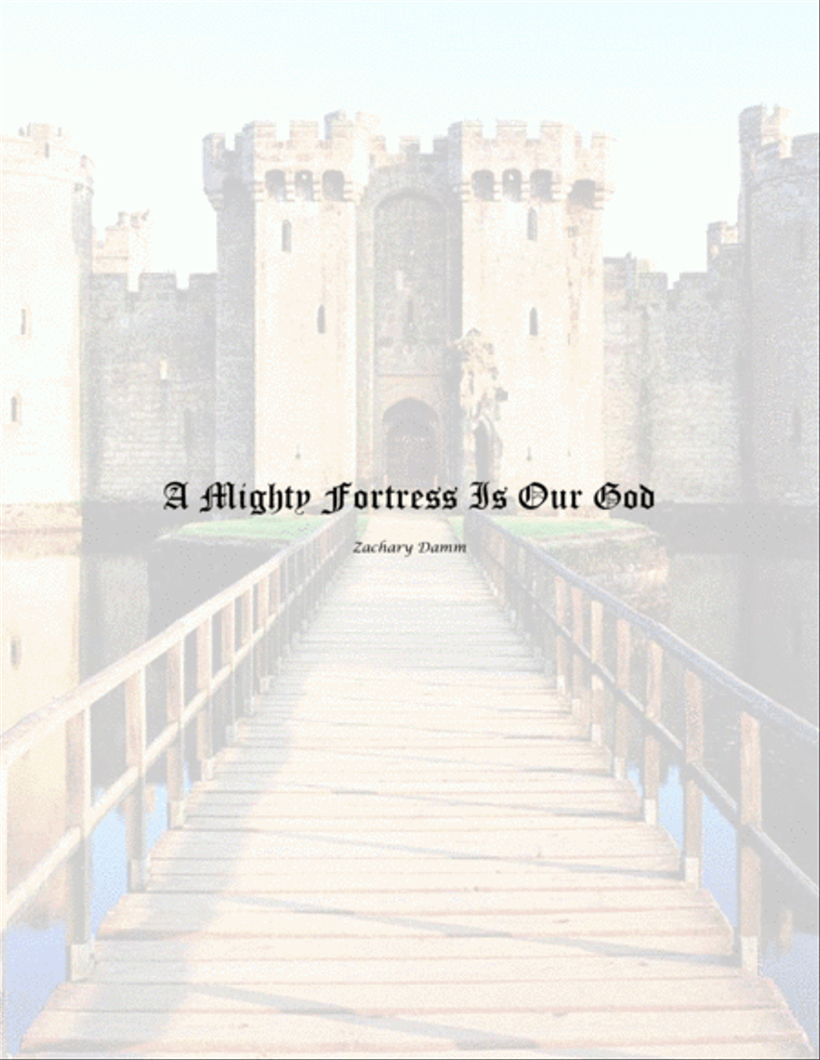 A Mighty Fortress Is Our God 4-Part scores gallery preview page 1
