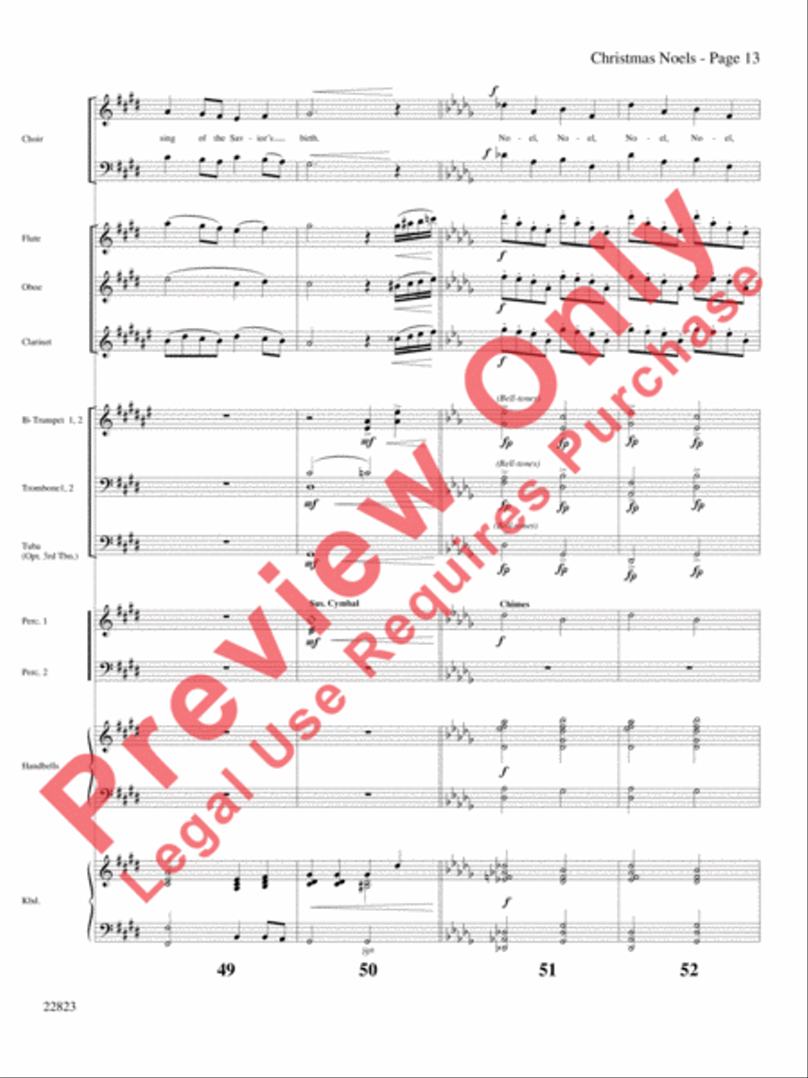 Christmas Noels Choir scores gallery preview page 14