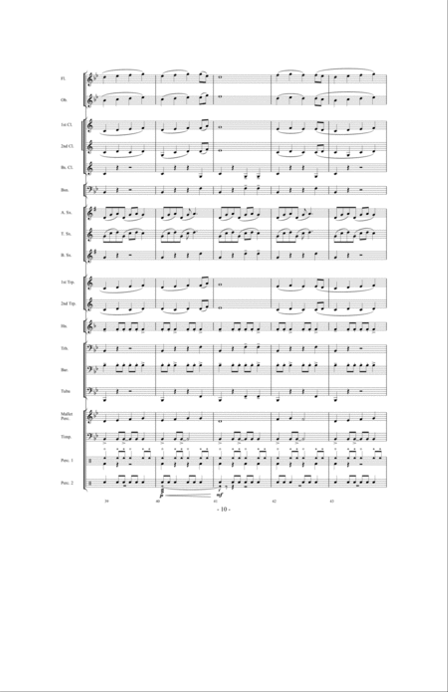 Prevailing Winds Concert Band scores gallery preview page 9