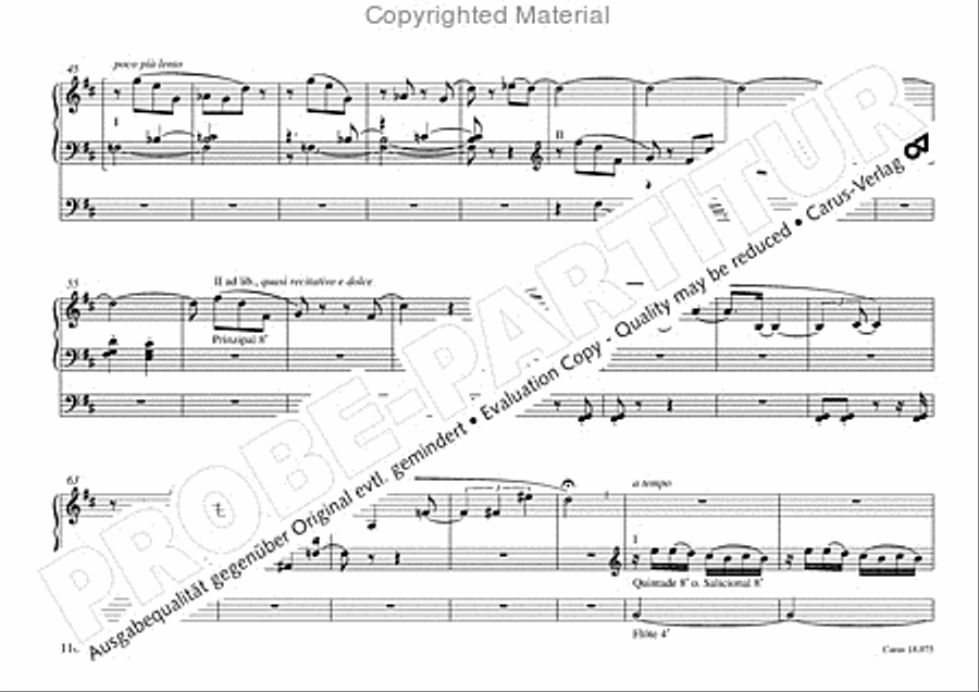 Freiburger Orgelbuch: Stammteil Organ Solo scores gallery preview page 111