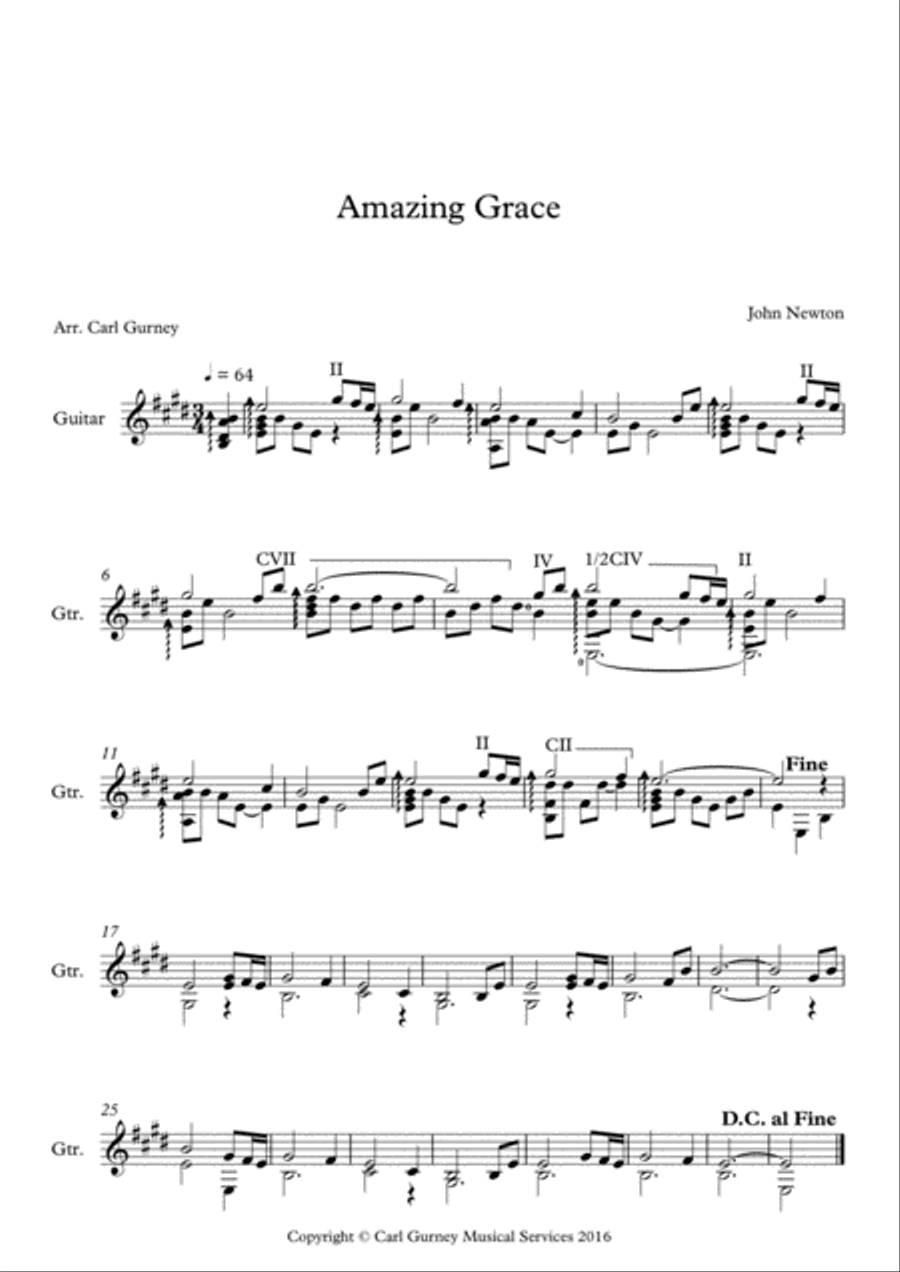 Christmas Music for Solo Guitar Acoustic Guitar scores gallery preview page 5