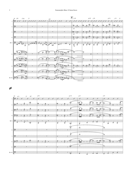 Xenomorphic Blues for 10-part Trombone Ensemble image number null