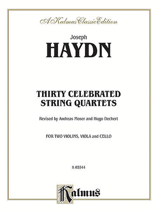 Book cover for Thirty Celebrated String Quartets, Volume 2