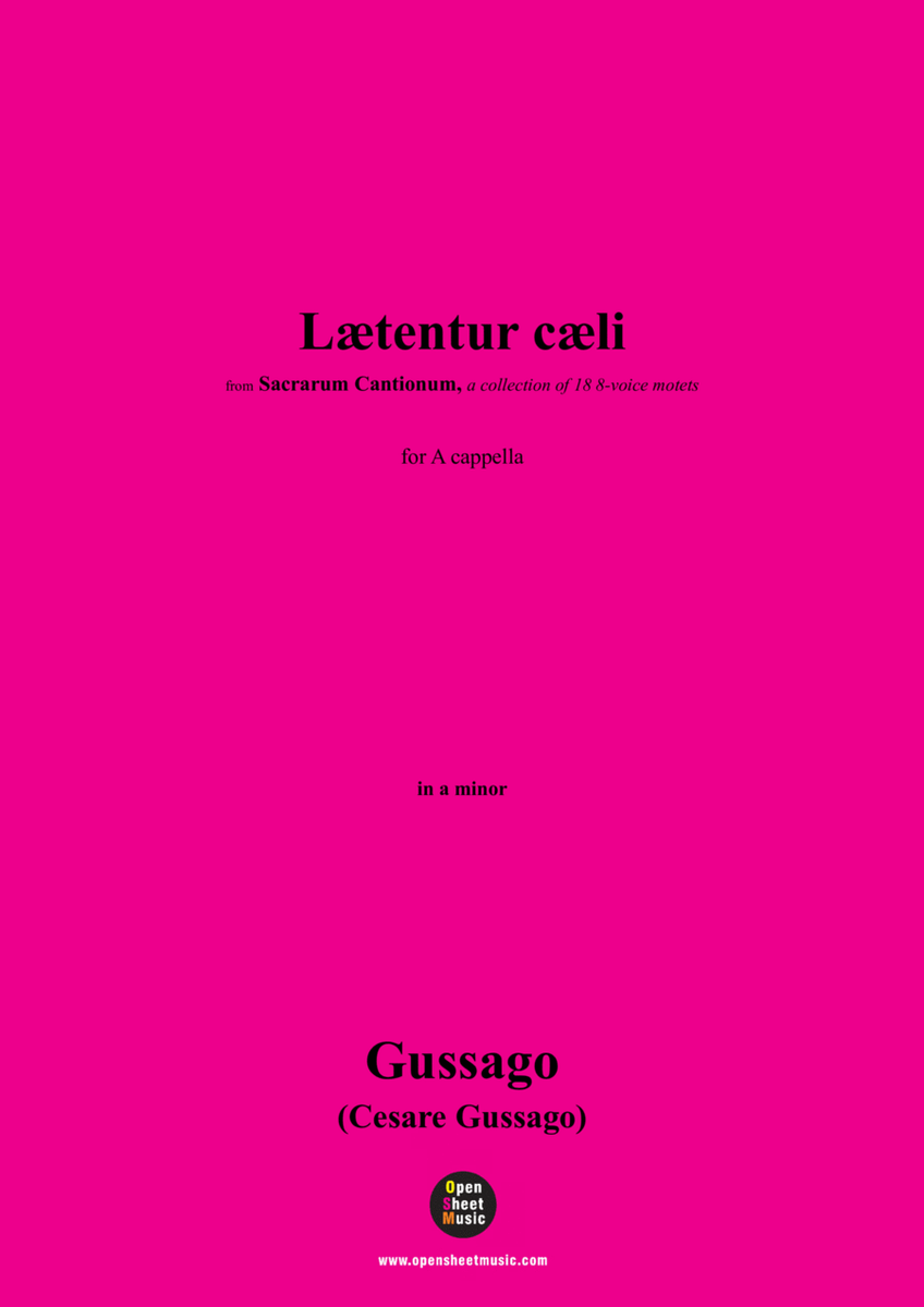 Gussago-Lætentur cæli,for A cappella image number null