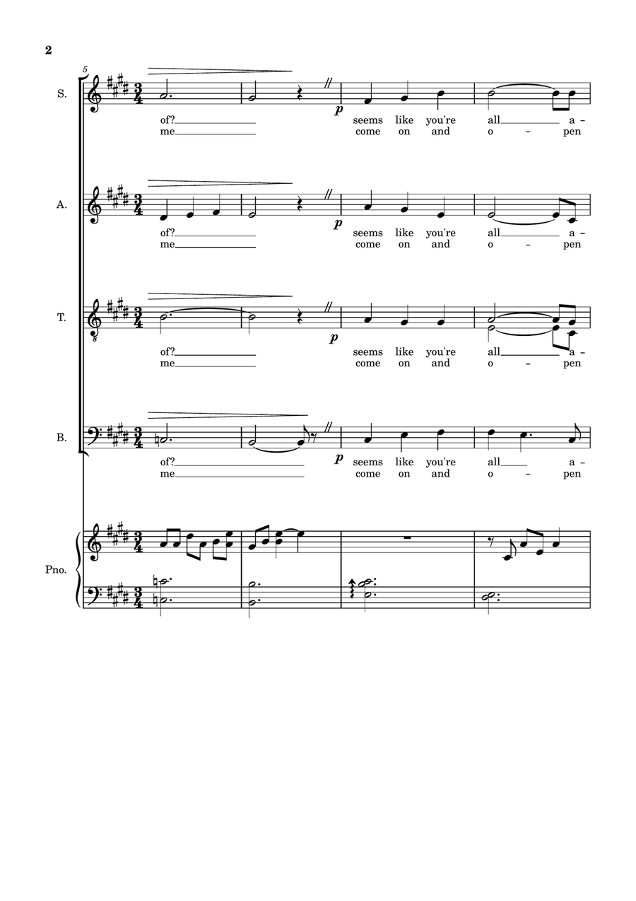 Sky Above 4-Part scores gallery preview page 2