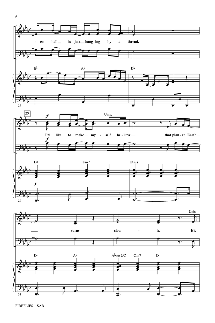 Fireflies 3-Part scores gallery preview page 5