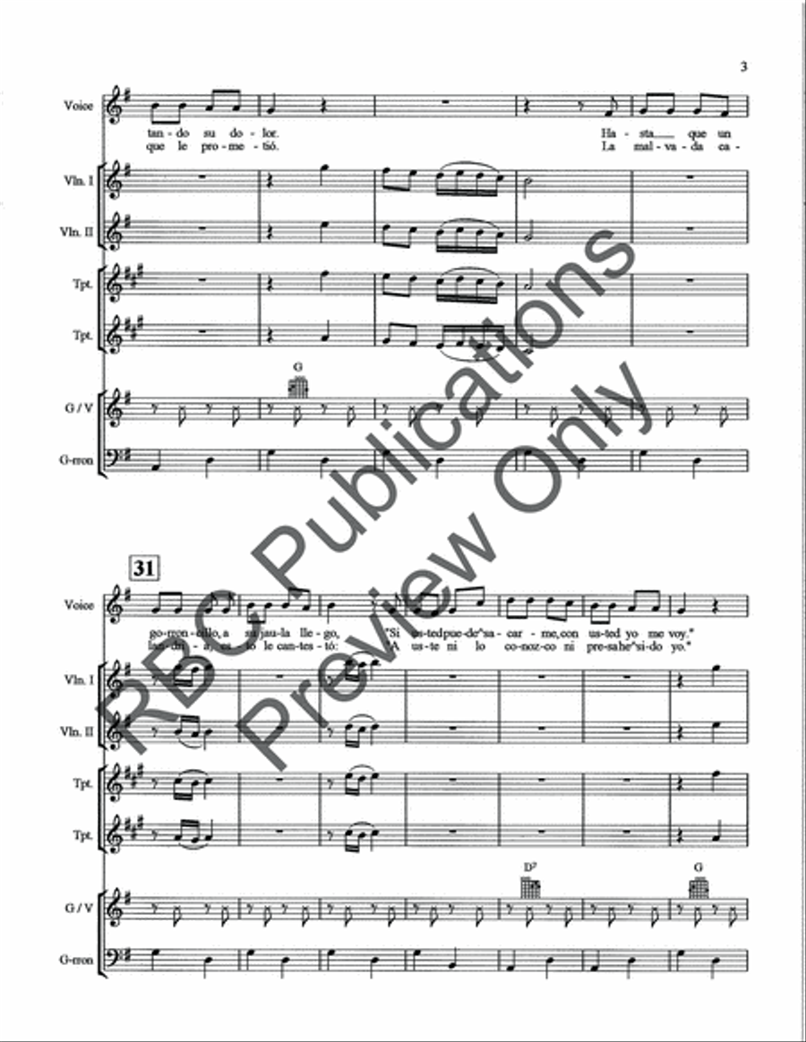 La Calandria Mariachi (Score) Voice scores gallery preview page 5
