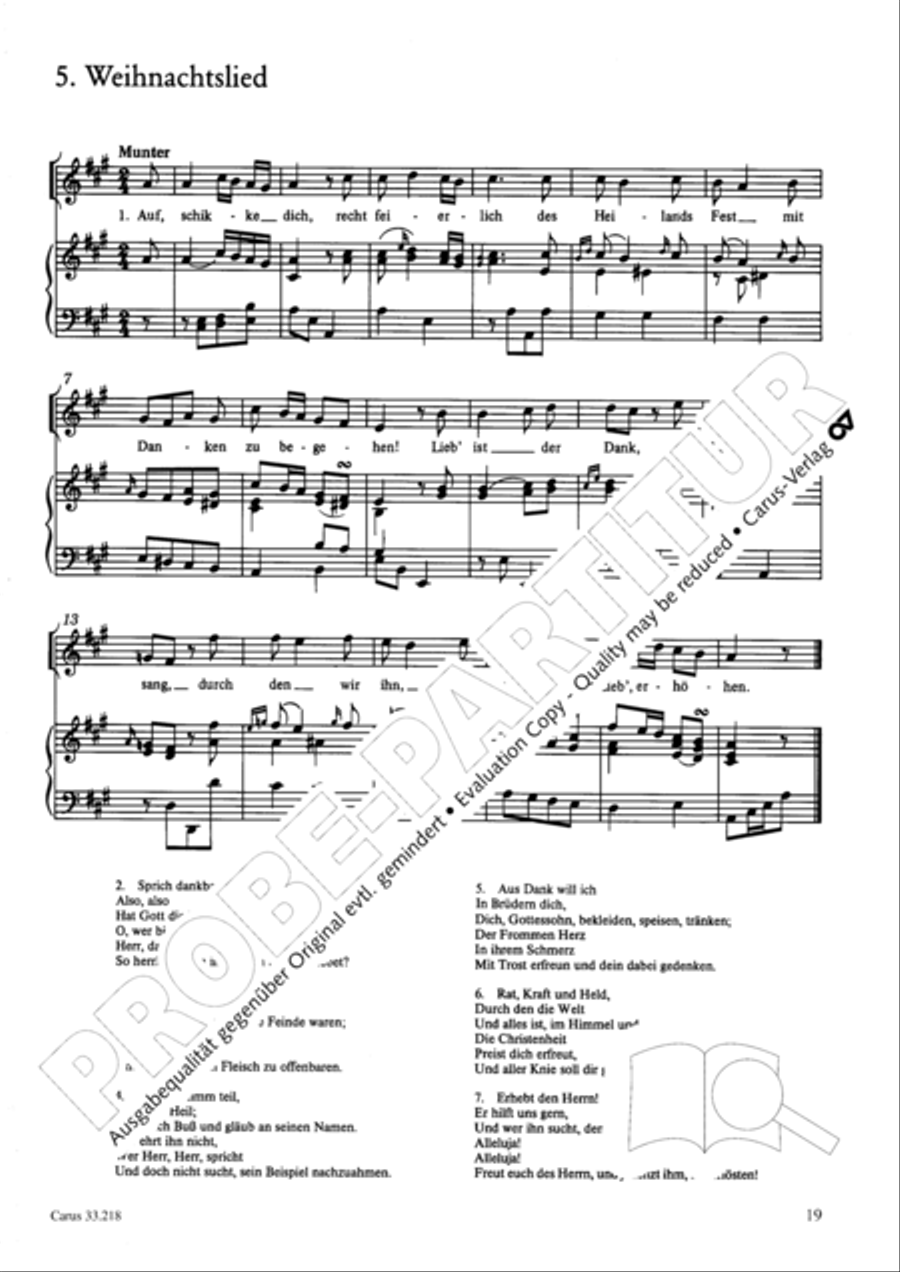 Geistliche Oden und Lieder (Gellert) Collection / Songbook scores gallery preview page 14