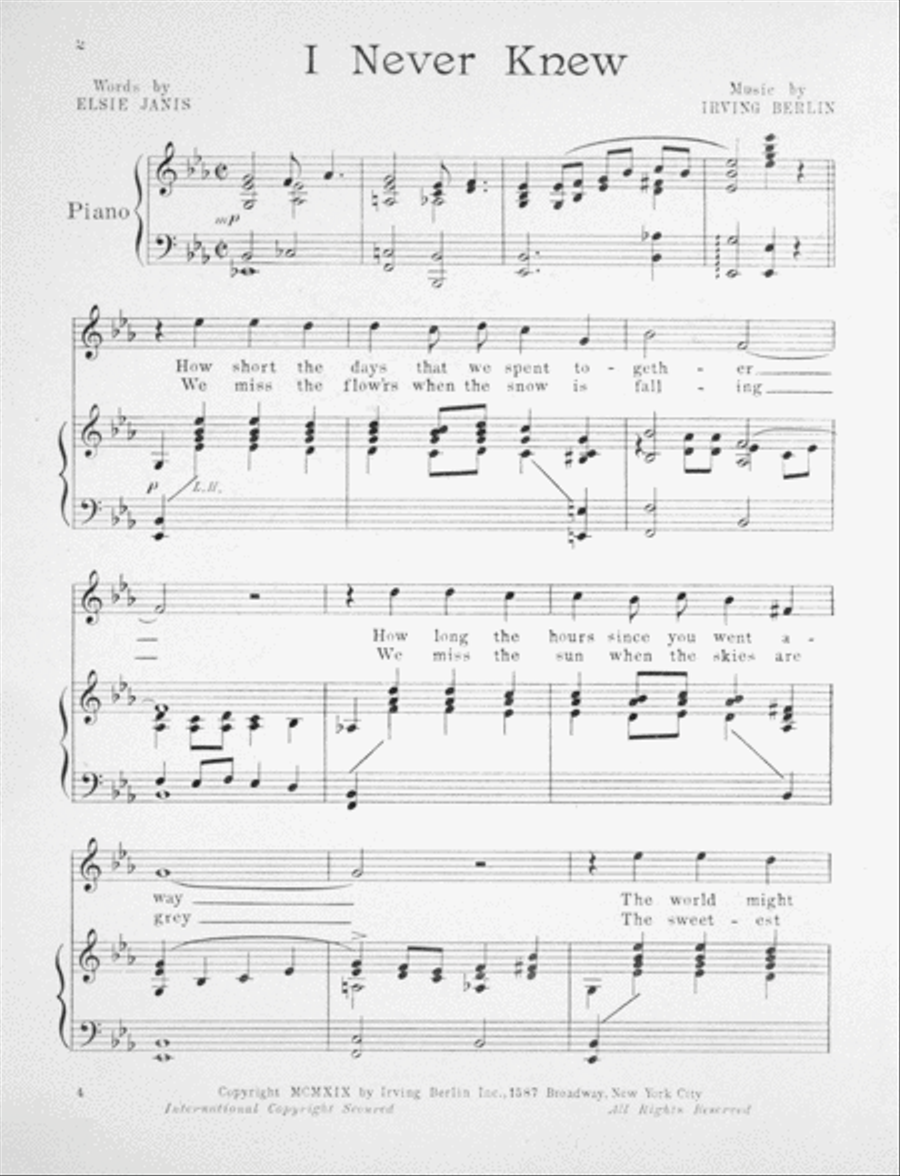 I Never Knew Voice scores gallery preview page 2
