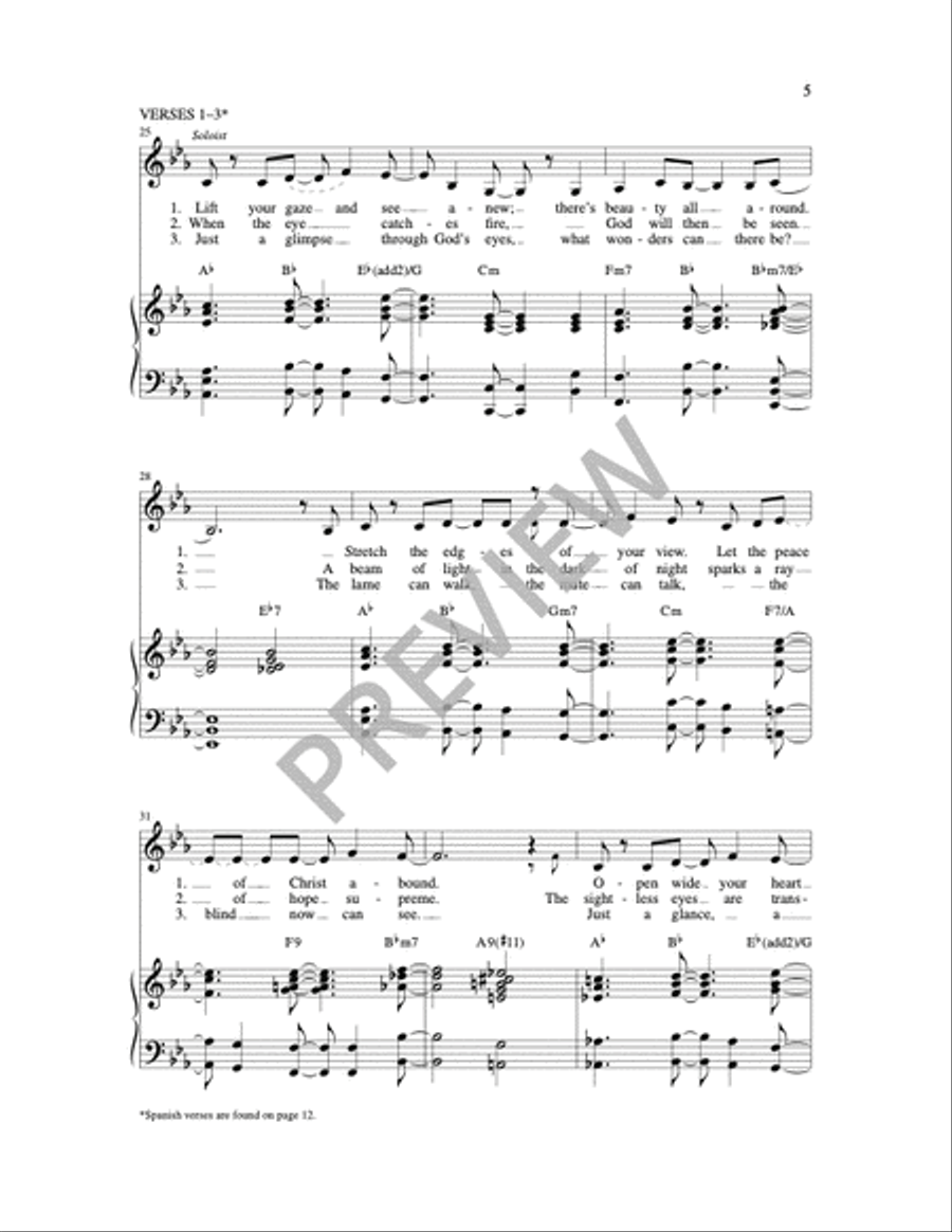 Through the Eyes of God Through the Eyes of God 4-Part scores gallery preview page 6