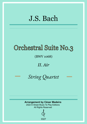 Air on G String - String Quartet (Full Score) - Score Only