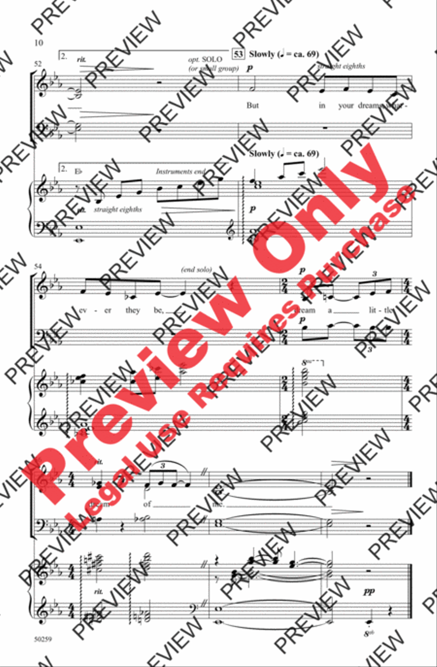 Dream a Little Dream of Me 4-Part scores gallery preview page 10