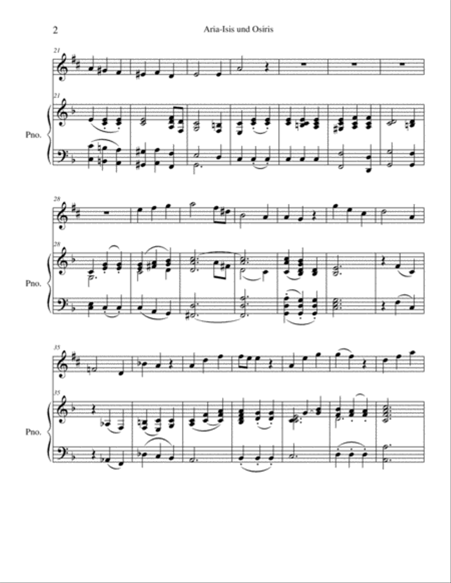Seven Mozart Art Songs Alto Saxophone scores gallery preview page 6