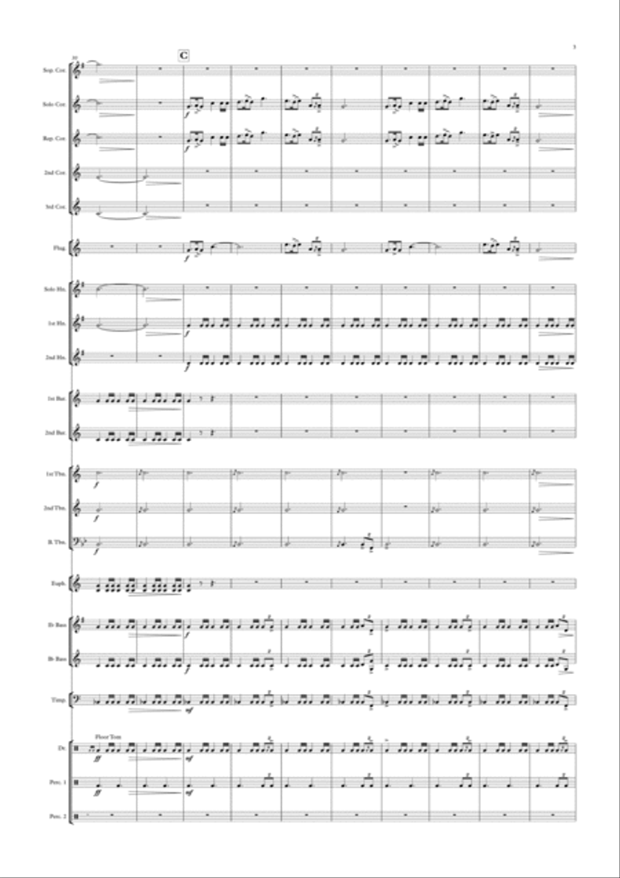 Skye Boat Fantasie Skye Boat Fantasie Brass Ensemble scores gallery preview page 3