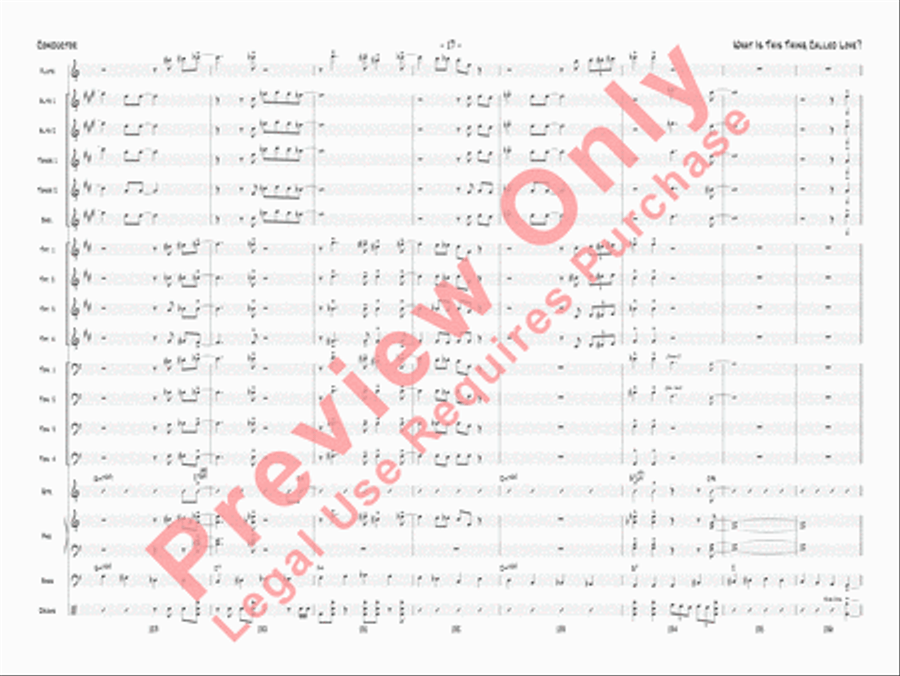 What Is This Thing Called Love? Jazz Ensemble scores gallery preview page 20