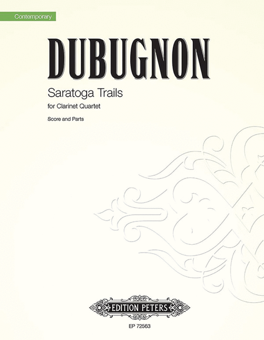 Saratoga Trails for Clarinet Quartet Clarinet Quartet scores gallery preview page 1