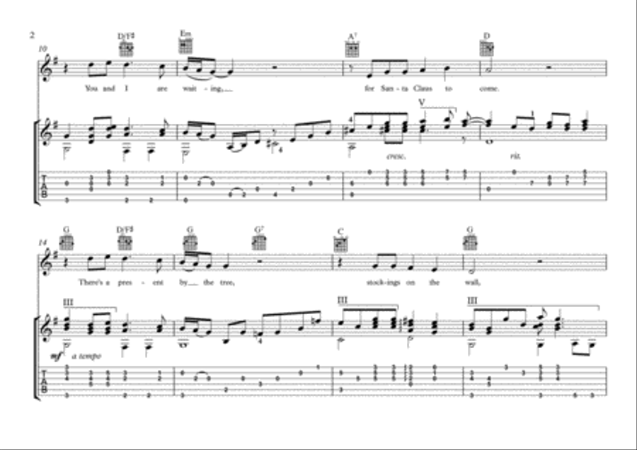 The Greatest Gift Of All Electric Guitar scores gallery preview page 2