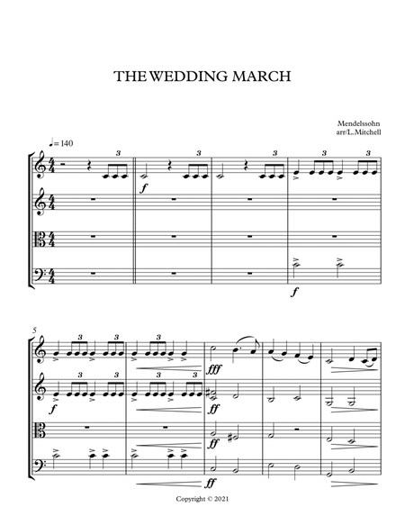 THE WEDDING MARCH